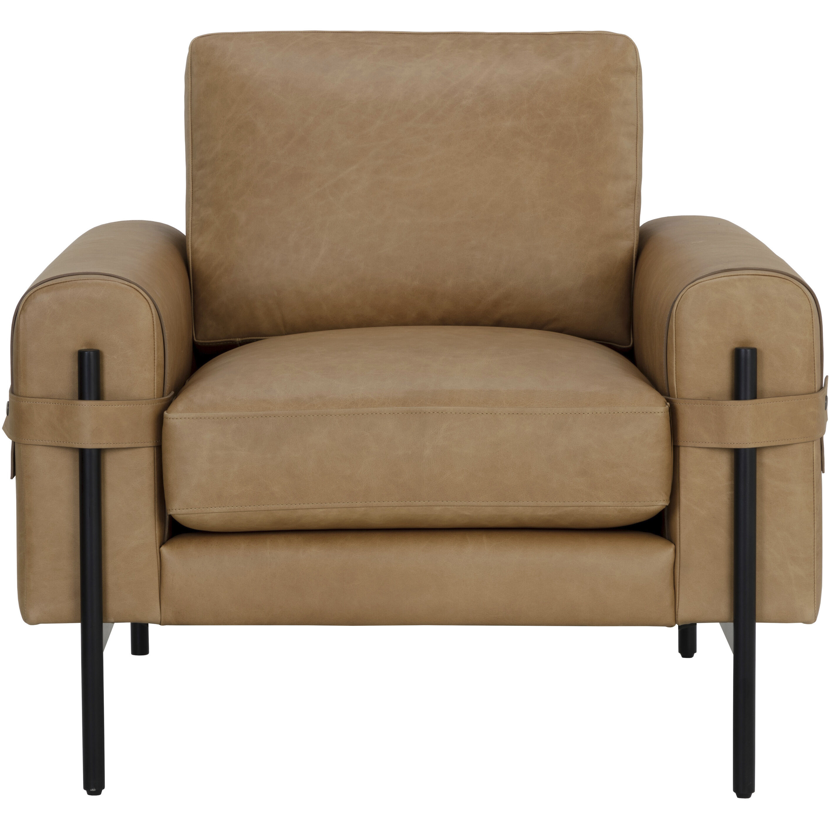Camus Ludlow Sesame Leather Armchair